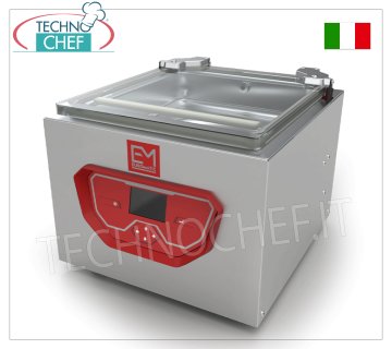 Machine sous vide professionnelle à cloche, barre de soudure de 50 cm, chambre de 52x52x22h cm, mod. E-VAC50