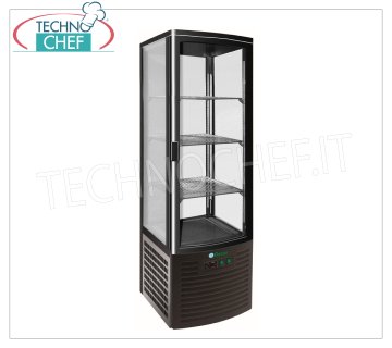Vitrine réfrigérée pour boissons, 1 porte, ventilée, température +2°/+8°C, 235 litres, classe C, modèle LSC235B