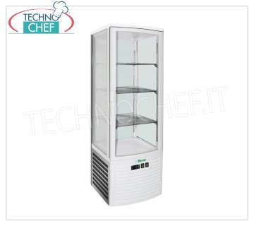 Technochef - Vitrine réfrigérée pour boissons, 1 porte, ventilée, température +2°/+8°C, 235 litres, classe C, modèle LSC235