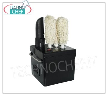 Séchoir à verres avec 5 brosses rotatives, productivité 300 verres/h