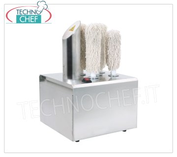 Séchoir à verres avec 5 brosses rotatives, productivité 300 verres/h