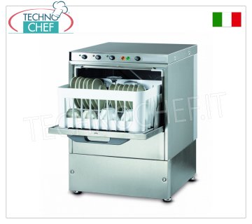 Lave-verres électromécanique, panier carré 350x350 mm, hauteur de lavage utile max 250 mm