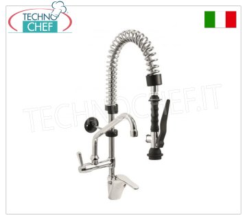 Mitigeur monotrou avec bec orientable Ø18×200 mm et douchette suspendue