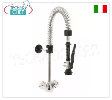 Rubinetto Miscelatore monoforo con maniglie rotonde, versione mini, lunghezza tubo 351 mm