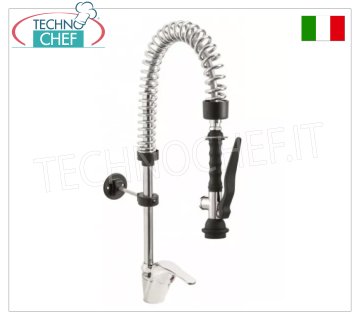 Mitigeur monotrou avec douchette suspendue, version mini, longueur de tube 351 mm