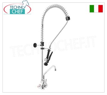 Mitigeur monotrou avec bec Ø20×250 mm, levier clinique et douchette suspendue