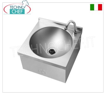 Lave-mains à commande au genou avec robinet temporisé, dim.mm 300x315h