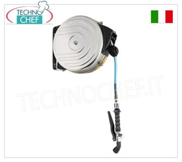 Gruppo di lavaggio carenato con avvolgitubo inox e doccia lavaforno Rapid