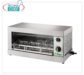 Fimar - Grille-pain en acier inoxydable avec 3 pinces