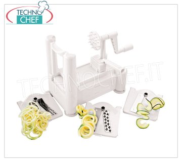 Coupe-légumes en plastique ABS, 3 lames interchangeables en acier inoxydable