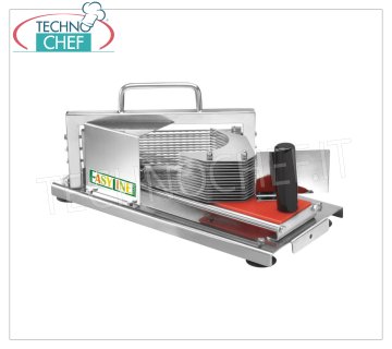 Coupe-fruits et légumes manuel en acier inoxydable avec manche en plastique, épaisseur de coupe 4 mm
