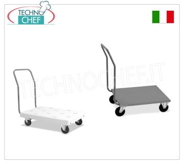 Chariot à plate-forme basse avec poignée de poussée, charge maximale 200 kg