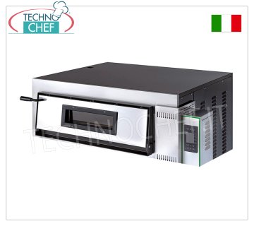 FIMAR - Four à pizza électrique pour 6 pizzas de 35 cm, 1 chambre de 72x108 cm,