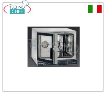 TECNODOM - Four électrique à convection avec GRIL, pour 4 plaques GN1/1 (325x530 mm), dim. mm. 686x660x580h