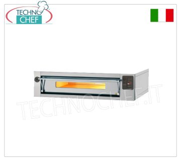 Four à pizza électrique modulaire, ligne EURO STAND, chambre pour 8 pizzas de 123x63 cm avec plan réfractaire