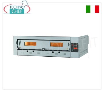 Four à pizza à gaz modulaire, gamme ECO GAS, chambre pour 12 pizzas de 123x93 cm avec sol réfractaire