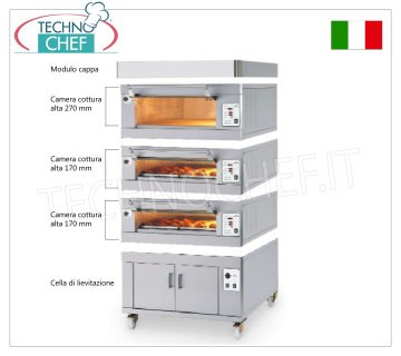 Four électrique modulaire pour pâtisserie avec une chambre de 600x800 mm,