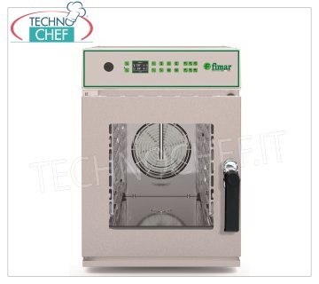 FIMAR - FOUR À CONVECTION À VAPEUR DIRECTE, ÉLECTRIQUE DIGITAL, 6 PLAQUES GN 1/1 (530x325 mm), dim.mm.532x860x748h
