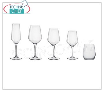 Verres pour la table - série complète coordonnée PETIT VERRE, BORMIOLI ROCCO, Electra Collection Crystalline Dégustation