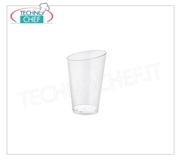 Fête - Happy Hour Verre, ligne FINGER FOOD, unidose en polystyrène transparent, CC.70 -- Paquet de 25 pièces