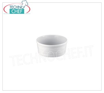 MPS PORCELLANE SARONNO - Poêle à soufflé ronde empilable blanche cordée, Diamètre 22 cm, h.9,5