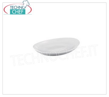 MPS PORCELLANE SARONNO - ASSIETTE OVALE, Ligne Hotel en porcelaine blanche