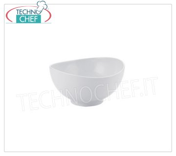 MPS PORCELLANE SARONNO - Saladier Ovale en Porcelaine Blanche, cm.21