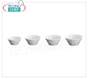 SATURNIA - SALADIER CONIQUE, Collection Naples, en porcelaine blanche