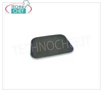 Plateau rectangulaire antidérapant noir, cm.38x51