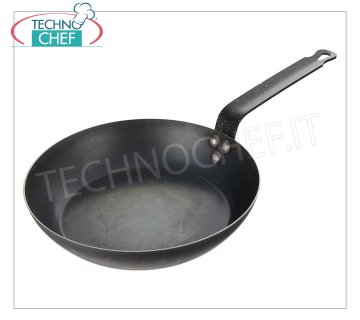 Paderno - Casseroles Lionese IRON, 1 poignée, Professionnel pour Induction Poêle Lionese en Fer Lourd avec 1 anse, adaptée à l'Induction, diam. 16cm, 4cm de haut