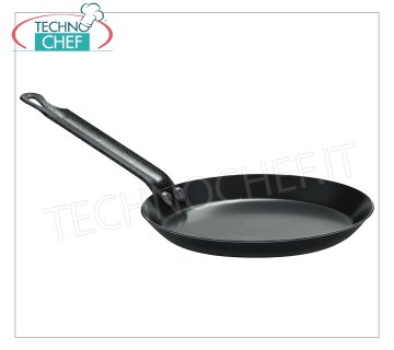 Paderno - Poêles 1 poignée pour crêpes en fer, professionnel pour induction Poêle à crêpe en fer avec 1 poignée, diam. 20 cm de haut 2 cm