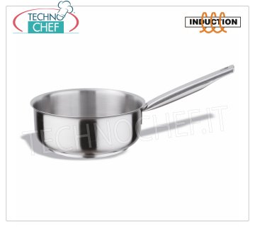 Cocotte basse inox 1 manche, pour induction,