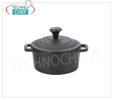 Mini casserole ronde en fonte, Ø 90 mm, H 45 mm
