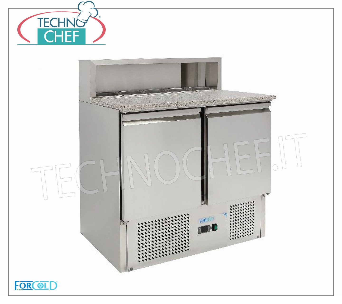 Saladette pizza 3 portes 380l