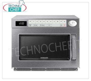 SAMSUNG - Four micro-ondes professionnel, Commandes digitales, Puissance 1500 W, Chambre GN 2/3 cm 37x37 - mod.CM1529-UR Four à micro-ondes professionnel SAMSUNG, COMMANDES NUMÉRIQUES avec 50 programmes, chambre mm.370x370x190h adaptée aux plateaux GN 2/3, puissance de sortie 1,5 kW, 2 magnétrons de 750 W, V.230/1, kW.3.00, poids 32 Kg, dim. mm.464x557x368h