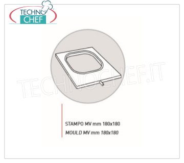 Euromatic - Moule à empreinte unique, 180X180 mm Moule en aluminium anticorodal pour Mod SEAL300, avec 1 cavité pour plateaux 180x180 mm