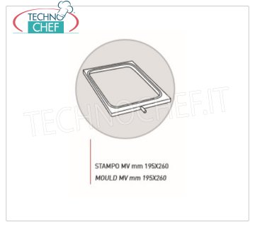 Euromatic - Moule à une empreinte, 195X260 mm Moule aluminium anticoradal pour Mod SEAL300 avec 1 cavité pour plateaux 195x260 mm