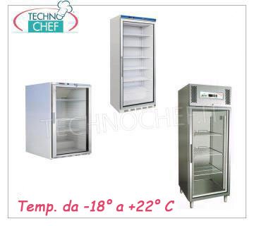 Armoires freezer / congélateurs 1 porte vitrée 