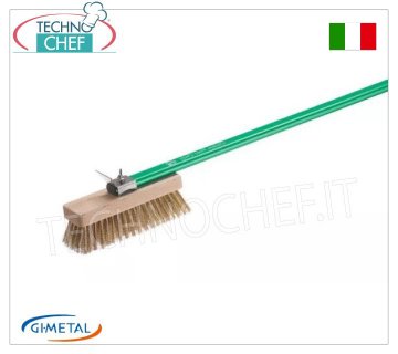 Gi.Metal - Brosse Orientable Sans Gluten avec Poils en Laiton - mod.AC-SPGF