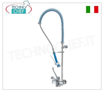 Mitigeur mural double trou avec bec et inverseur pour douche suspendue