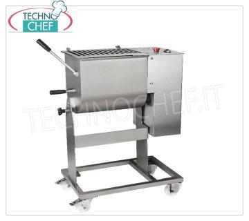 FIMAR - Mixeur à viande en acier inoxydable, capacité maximale du bol 50 kg, lame amovible, mod. 50C1PN