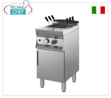 TECHNOCHEF - CUISEUR À PÂTES GAZ sur MOBILE, ligne 900, 1 cuve de 40 litres