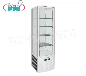 Technochef - Vitrine réfrigérée pour boissons, 1 porte, ventilée, température +2°/+8°C, 280 litres, classe C, modèle G-LSC280