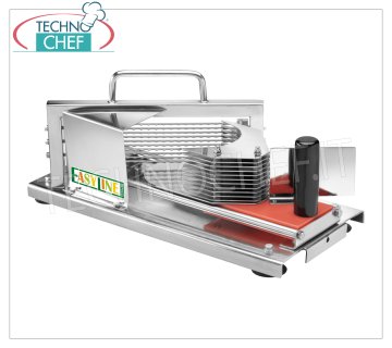Coupe-fruits et légumes manuel en acier inoxydable avec manche en plastique, épaisseur de coupe 5,5 mm