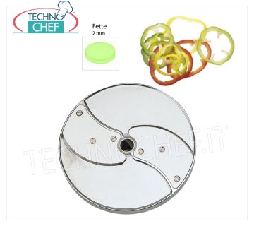 Disque coupe-légumes pour tranches de 2 mm Disque pour couper des tranches d'une épaisseur de 2 mm