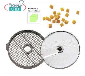 Grille Cube et Disque Trancheur pour Cube 10 x 10 x 10 mm Kit pour cubes 10x10 mm, composé de: disque à trancher et grille à cubes