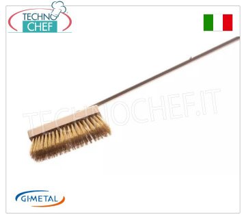 Gi-Metal - Brosse avec Poils en Laiton et Manche en Acier Inox - mod.ACF-SP