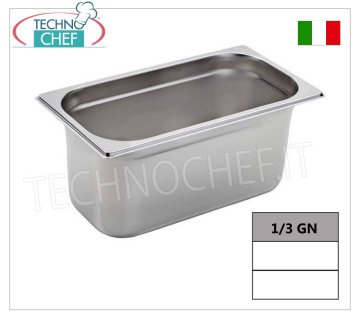 Casseroles Gastronorm GN 1/3 en inox, dim.325x175mm