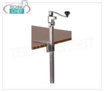 Ouvre-boîte manuel à poser avec tige de 56 cm de long - pour bocaux d'une hauteur maximale de 40 cm