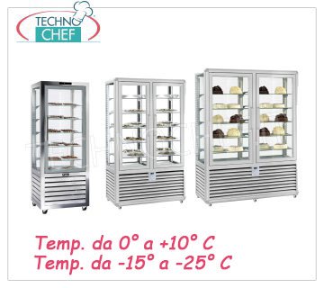 Vitrines frigo/freezer pour pâtisserie 